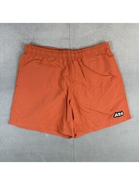 A24 Films Shorts Men’s Small Orange Nylon Drawstrings Embroidered Logo Outdoor